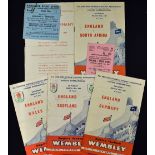 1959 Hockey - All England Women's Hockey Association England v South Africa Programme, Ticket and