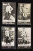 4x Ogden's Guinea Gold real photograph golf cards c. 1901 - to incl 2x large Ogden's Guinea Gold