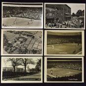 E Trim Wimbledon Tennis Postcards to include 'Men's singles' (Anderson v Patterson), 'Ladies