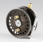 Hardy Bros The Silex No.2 pat. No 22206 alloy casting reel: 4" dia, ivorine rim brake, brass rim