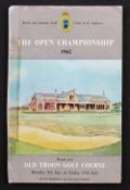 1962 Official Centenary Open Golf Championship programme - played at Old Troon Golf Course and won