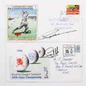 2x Open Golf Championship signed 1st Day Covers - for 1985 Royal St Georges signed by the champion