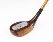 The Leven Patent Appl'd Practice bulger face Driver - with inbuilt alloy measuring yardage system to