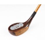 The Leven Patent Appl'd Practice bulger face Driver - with inbuilt alloy measuring yardage system to