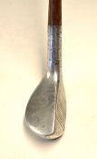 Standard Golf Co Mills MSD1 Cleek Alloy mallet head wood - with an unusual J H Taylor Autograph to