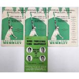 Tennis - Indoor Lawn Tennis International Championships Programmes to include 1958 (x2), 1961