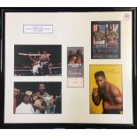 *WITHDRAWN* Boxing World Heavyweight Champion Lennox Lewis signed display incl Holyfield v Lewis Of