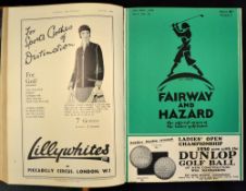 1930/31 The Official Organ of the Ladies Golf Union Magazine - "Fairway and Hazard" Vol. 1 No.1