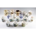 Collection of Fishing related China Mugs: To consist of various makers Gibson, Royal Worcester,