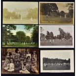 Tennis Postcard Selection to include various topographical postcards featuring 'Battersea Park, '