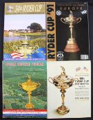 4x Ryder Cup golf programmes from 1963 onwards - '63 East Lake Country Club Atlanta Georgia -