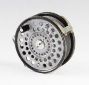 Hardy St. Andrew alloy salmon fly reel: 4" dia fitted with heavy duty U shaped line guide, rim
