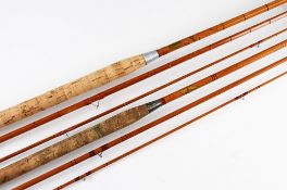 Allcock and Modern Arms Co split cane spinning rods (2) - Allcock Record Breaker 10ft 6in 3pc with