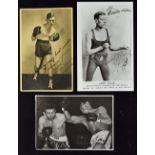 Boxing - Jackie Patterson (1920-1966) Signed Postcard with personal inscription 'My best wishes