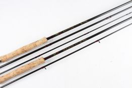 2x Diawa Whisker Carbon Fly Rods - 10ft 2pc line 7-9# with fuji style guides; 11ft 3pc line 5-7#