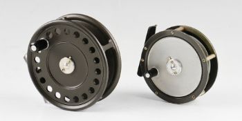 2x Hardy Bros fly reels: The St John Mk.2 3 7/8" - appears unused together with The Gem 3 1/8"