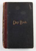 Geo. A Perry "Day Book-Commencing 1st January 1922" sales ledger - weekly summary of purchases and