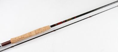 A.W Croft Pro Tackle Christchurch carbon trout fly rod - 9ft 6in 2pc (Daiwa blank) line 7# -