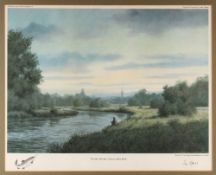 Havers, Tim (after) ltd ed signed print - titled "The Itchen, McCaskie's Corner at Abbotts Barton"