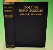 Stringer, Mabel E - "Golfing Reminiscences" 1st ed 1924 - original blue and gilt cloth boards (