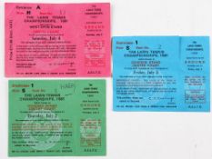 Tennis - 1981 Lawn Tennis Championships Wimbledon Tickets - To include tickets Men's Semi- Final