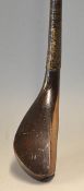 Tom Dunn longnose beech wood curved face driver c.1880 - retaining most of the fine original light