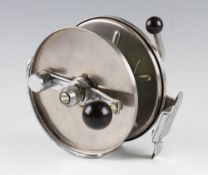 Allcocks Stainless Steel Big Game Reel - The Commodore 6" dia, counter balanced handle with