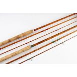 2x James Aspindales split cane river rods - The Aero 10ft 9in 3pc with agate lined butt and tip