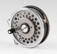 Hardy Marquis #8/9 multiplying trout fly reel: with black ebonite handle, two screw drum release