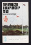 1969 Official Open Golf Championship signed programme - played at Royal Lytham and St Anne's won and