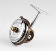 Arthur Allan Glasgow Spinet early thread line casting reel: Alloy spool flier and gearing, half