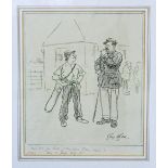 Belcher, George (1875-1947) R.A Etching signed - golfer and caddie with narrative below - Golfer -