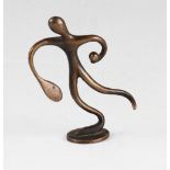 Hagenauer Brass style tennis figure - holding a ball and racket 6.5cm high