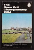 1964 Official Open Golf Championship signed programme - played at St Andrews 8th - 10th July and won