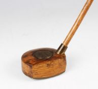Claude Johnson Patent beech wood circular head bulger driver c.1893 - featuring brass socket hosel