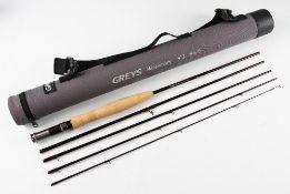 Fine Greys carbon travel rod and case - The Missionary 8ft 3in 5pc fly rod - line 4/5# with fuji