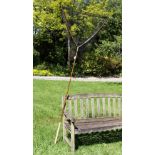 Fine Dave Austin Traditional Built split cane landing net - made Feb 2015 with 16" cork handle ,