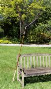 Fine Dave Austin Traditional Built split cane landing net - made Feb 2015 with 16" cork handle ,