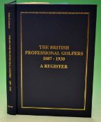 Jackson, Alan signed - scarce "The British Professional Golfers 1887-1930 - A Register" 1st ed