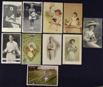 Mixed Tennis Postcard Selection includes a variety of cards, some photo cards, such as 'M