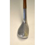 A.G Spalding Bros alloy baffie metal wood - fitted with full length leather grip