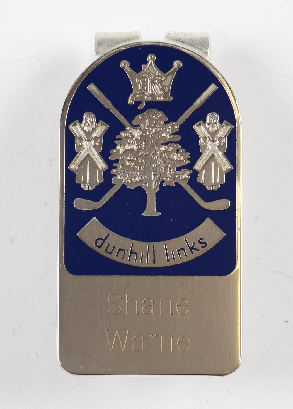 Dunhill Links Pro-Am official players money clip badge - Pro Am event one of two produced engraved