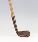 The Montgomery Patent No. 5902 Brass Roller sole putter c.1894 - retailed by Gray & Son Cambridge