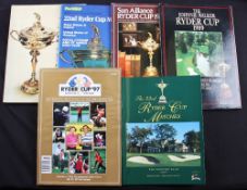 Collection of official Ryder Cup Golf programmes from 1965 onwards (6) to incl 1965 Royal Birkdale