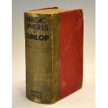 1920's Rare Golf Ball Box - Faux Dunlop Book Golf Ball box - titled to the spine "Magic Spheres by