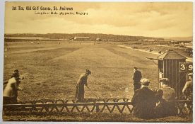 Unique and complete set of early St Andrews Old Golf Course postcards issued by J&G Innes, Citizen