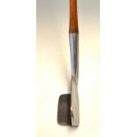 Extremely unusual and rare F H Ayres Model "L.C.L" deep faced mashie with a large rectangular