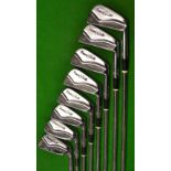 Set of Powerbilt Levelume hand forged matching irons - nos 2.3.4.5.6,7,8 &9 - all with matching