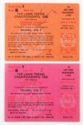 Tennis - 1980 Lawn Tennis Championships Wimbledon Tickets - To include tickets Men's Semi- Final