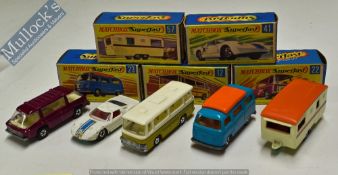 Matchbox Superfast 1970s Models to include 12 Setra Coach, 22 Freeman Inter-City Commuter, 23